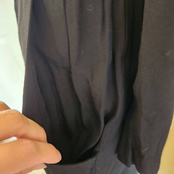 Karin Stevens size 8 black vintage 80's peter pan collar Gothic academia librari - Picture 4 of 6